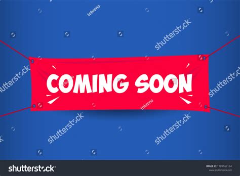 Coming Soon Banner Vector Template Design Stock Vector (Royalty Free ...