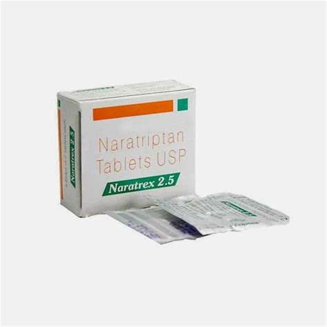 Naratrex Naratriptan Tablets, 2.5 mg, Treatment: Migraine Headache at Rs 200/stripe in Nagpur