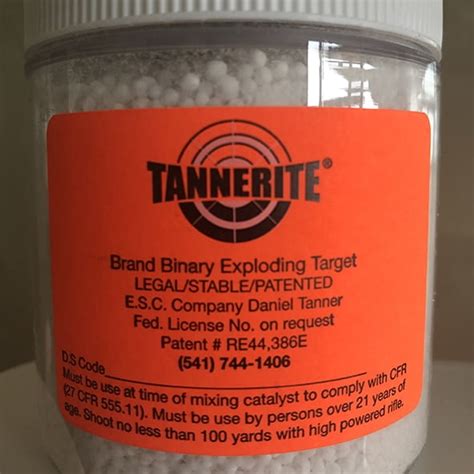 Tannerite - Longmeadow Game Resort, Clays Club, And Event Center