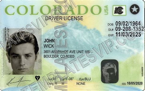 Colorado driver's license template psd file free - kjatheory