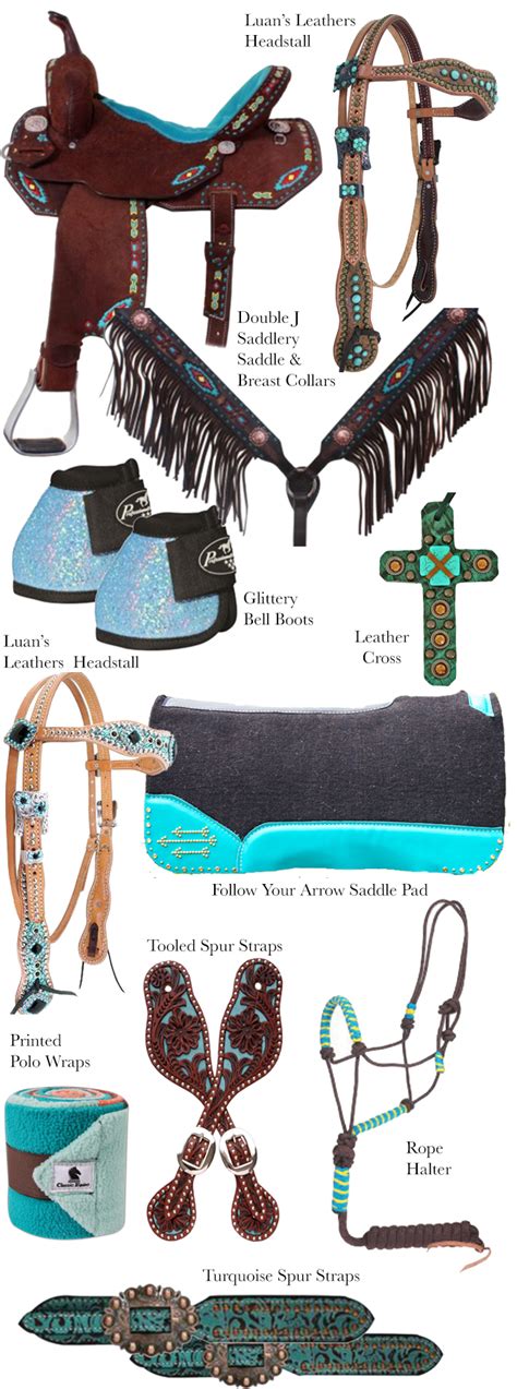 Turquoise Tack for the Barrel Racer | Horses & Heels