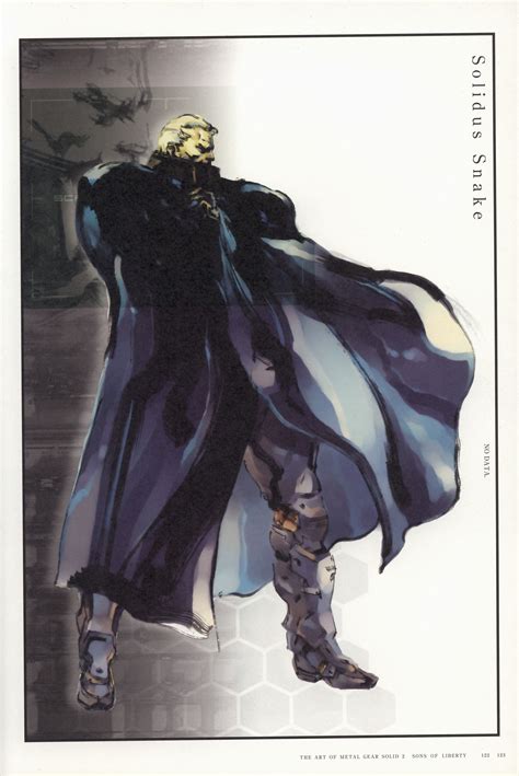 The Art of Metal Gear Solid 2 - Yoji Shinkawa - Solidus Snake | Metal ...