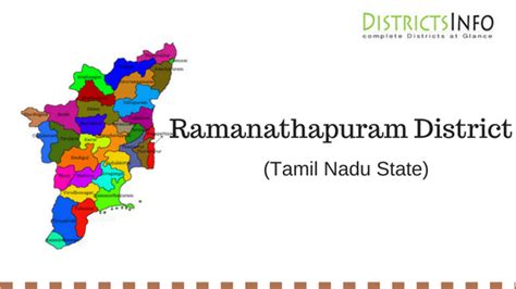 Ramanathapuram District With Talukas in Tamil Nadu State