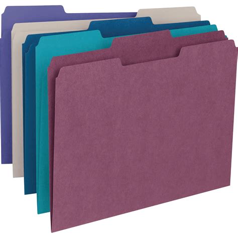 Smead Colored File Folders 1/3-Cut Tabs Asst 100/BX Letter (11948) - Walmart.com - Walmart.com