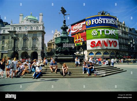 Statue of Eros and Piccadilly Circus, London, England, UK Stock Photo - Alamy