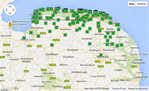 Norfolk coast cottages on a map | Norfolk holiday, Norfolk coast, Norfolk