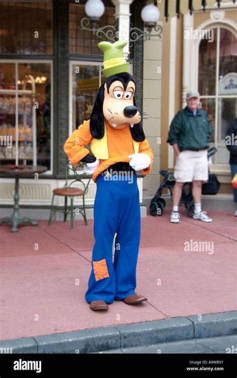 Goofy at Magic Kingdom at Walt Disney World Orlando Florida FL Stock ...