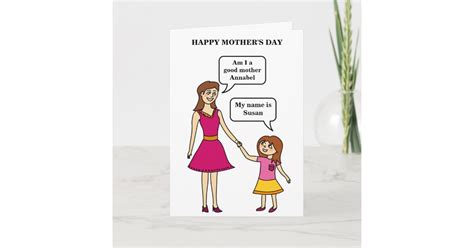 Custom Funny Mother's Day | From Daughter Card | Zazzle