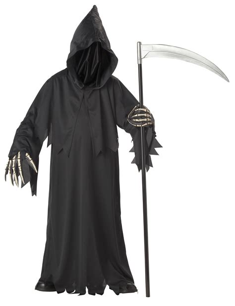 Grim Reaper Deluxe with Vinyl Hands Child Costume | Reaper costume ...