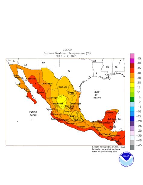 CPC - Monitoring and Data: Regional Climate Maps - Mexico