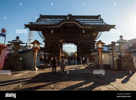 Entrance to Zenkoji Temple in Nagano, Japan Stock Photo - Alamy