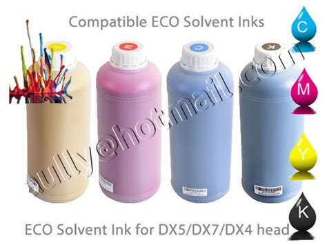 Eco Solvent Ink Compatible with Mimaki, Roland, Mutoh with DX5,DX4,DX7 ...