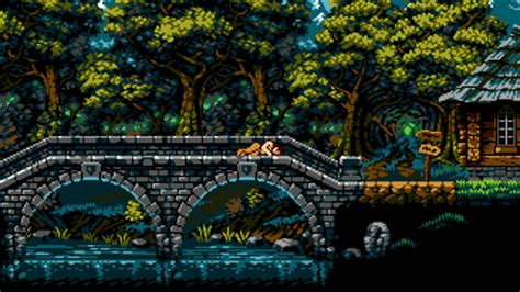 Pixel Side-Scroller Forest Village by Thomas Feichtmeir "Cyangmou"