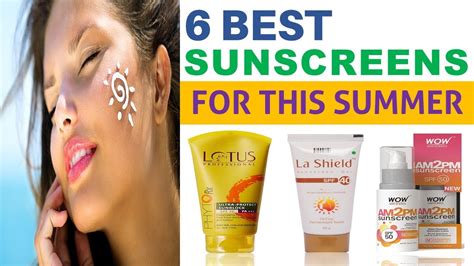 6 Best Sunscreens for This Summer - YouTube