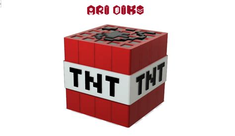 Minecraft Tnt Box Printable