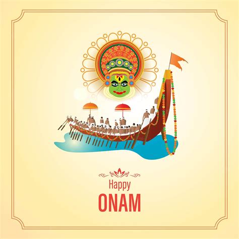 Premium Vector | Vector illustration for Happy Onam greeting