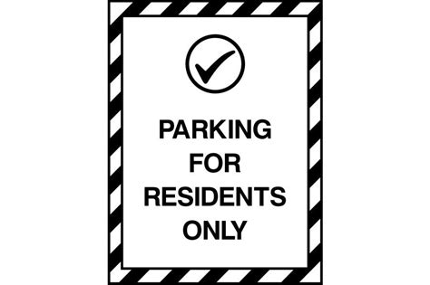 Parking For Residents Only sign | SK Signs & Labels | SK Signs & Labels Ltd