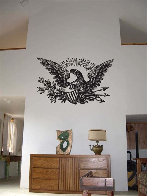 Patriotic American Eagle Vinyl Wall Sticker Decal 20 in H X 28 - Etsy