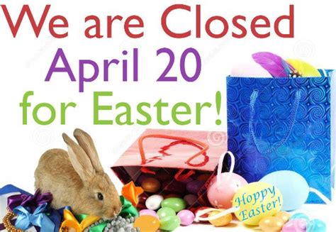 30 Closed Easter Sign Template