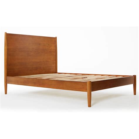 Mid century modern bed frame king - tewswarehouse