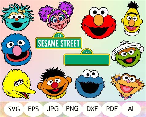 Sesame Street SVG Sesame Street Clipart Sesame Street | Sesame street ...