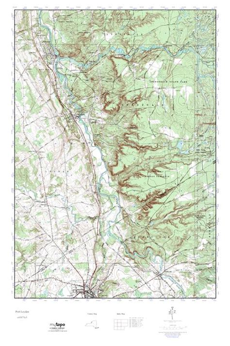 MyTopo Port Leyden, New York USGS Quad Topo Map