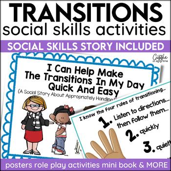 Social Story Transitions by One Giggle At A Time | TpT