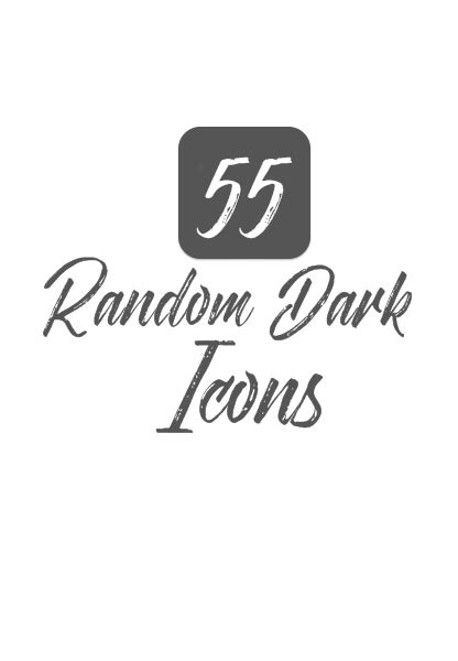 55 Random dark icons by virginixll on DeviantArt