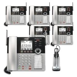 VTech CM18445 4 Line Small Business Office Phone System 5 In 1 Bundle - Office Depot