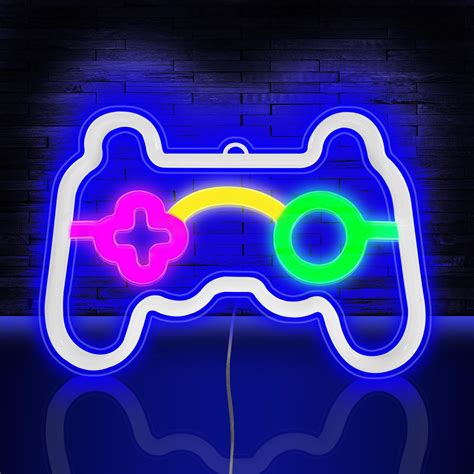 Game Neon Light - Gaming Neon Light Sign, LED USB Powered Dimmable Neon for Gamer Gifts, Teen ...