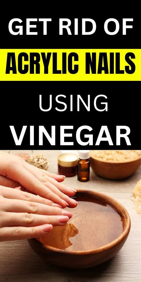 How to Remove Acrylic Nails Using Vinegar: A Detailed Guide | Remove acrylic nails, Soak off ...