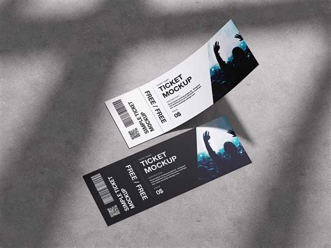 Free Concert Tickets Mockup | Mockuptree