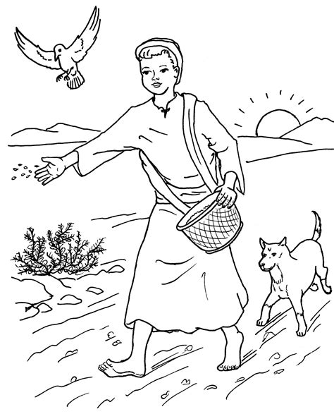 Coloring Pages - Parable of the Sower