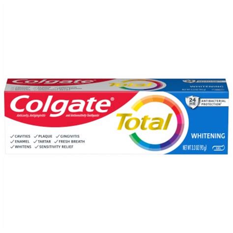 Colgate® Total Whitening Gel Toothpaste, 3.3 oz - Kroger