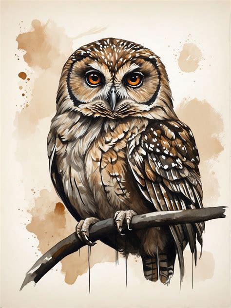 Owl Art Illustration Free Stock Photo - Public Domain Pictures