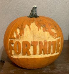 Fortnite carved pumpkin | Pumpkin carving, Easy pumpkin carving, Pumpkin