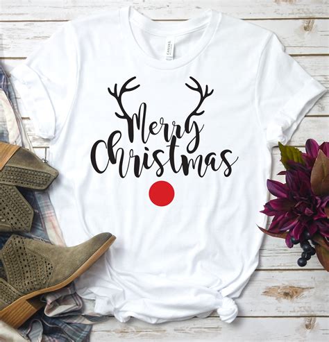 Christmas Deer Shirt Christmas Deer T Shirt Christmas Shirt | Etsy