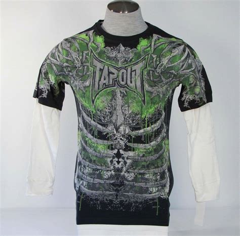 TapOut Vintage Black Graphic Layered Sleeve Tee Shirt Youth Boy's NWT ...