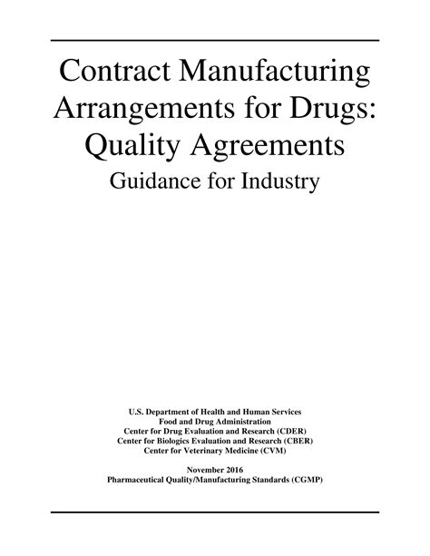 Contract Manufacturing Agreement - Examples, Format, Pdf