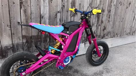 Custom Surron Transformation #surron #ebike #pink - YouTube