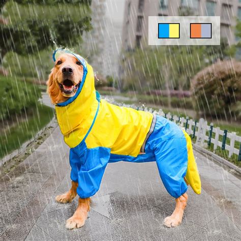 Dog Raincoat Jumpsuit Raincoat for Dogs Pet Cloak Labrador | Etsy