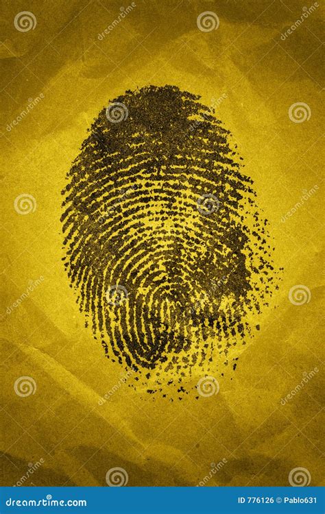 Fingerprint stock photo. Image of abstruse, person, classified - 776126
