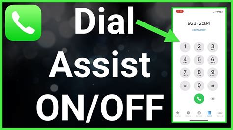 How To Turn On Or Off Dial Assist On iPhone - YouTube