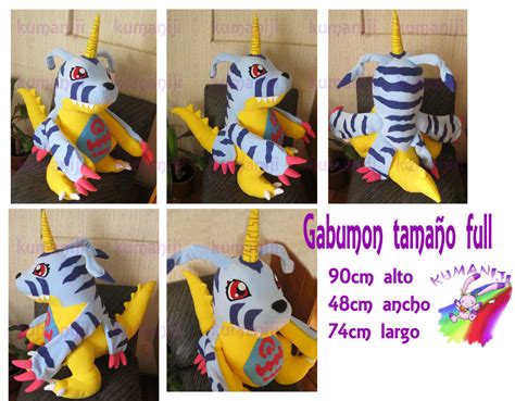 Gabumon digimon real size plush by chocoloverx3 on DeviantArt