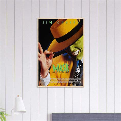 The Mask (1994) Movie Poster, Jim Carrey Classic Vintage Movie Poster ...