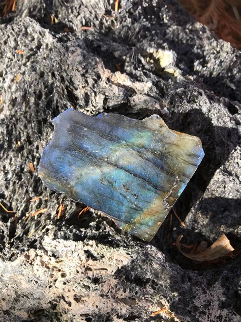 Labradorite Slab, Polished One Side, 57.5 Grams, CR2563