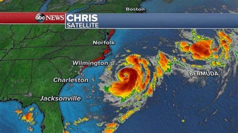 Chris expected to strengthen into hurricane off East Coast today - ABC News