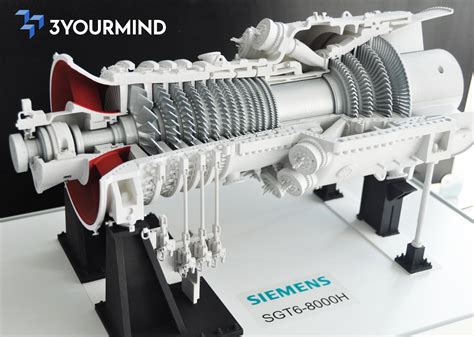 Functional, Motorized 3D Printed Turbine Model for Siemens