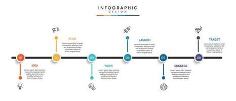 Steps business timeline process infographic template design with icons 5659127 Vector Art at ...