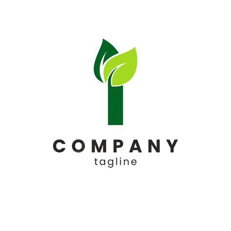 Organic Leaf Logo Vector Art PNG, I Leaf Organic Logo, I Logo, Organic ...